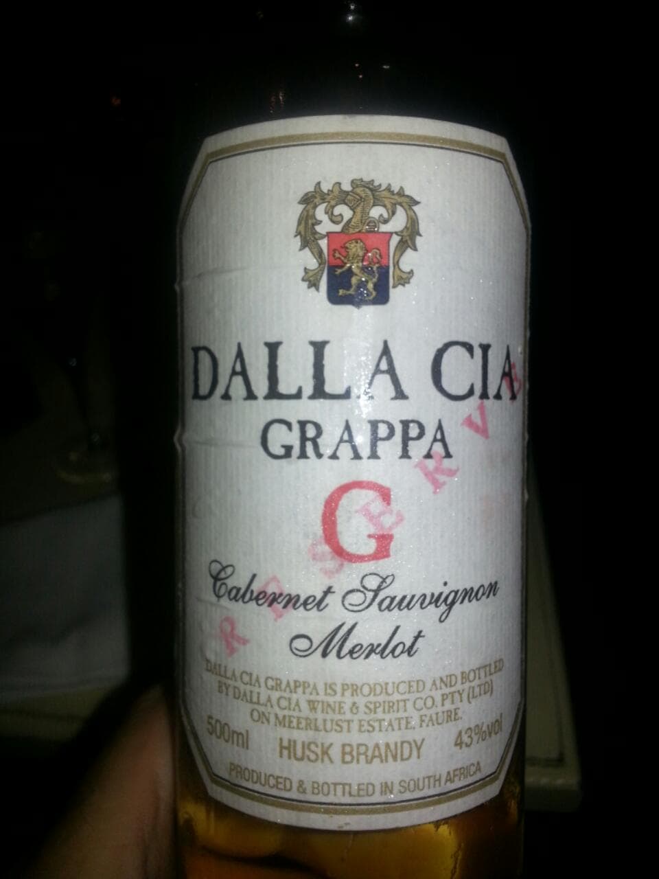 Grappa Cabernet Sauvignon - Merlot