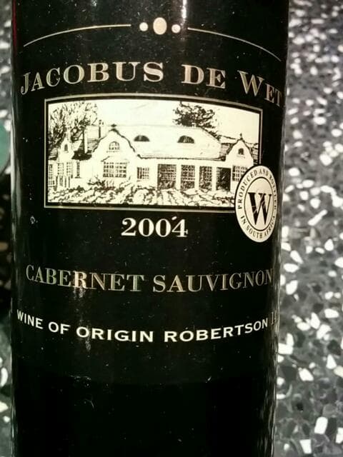 Jacobus de Wet The Cabernet Sauvignon