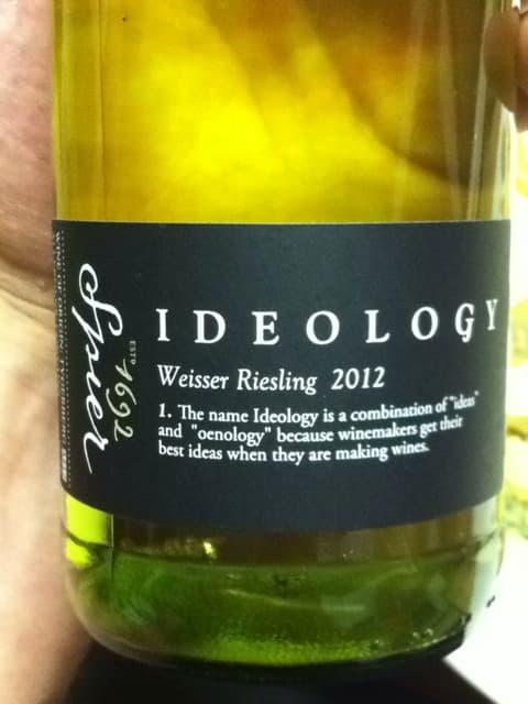 Weisser Riesling Ideology Spier