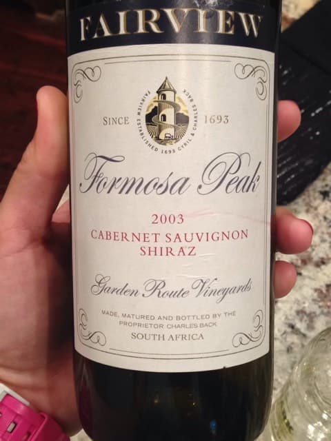 Formosa Peak Garden Route Vineyard Cabernet Sauvignon - Shiraz