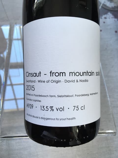 Cinsault From Mountain Soils