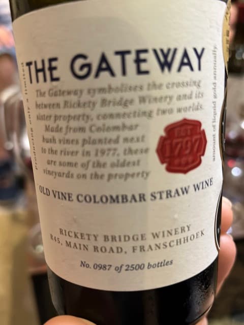 The Gateway Old Vine Colombar