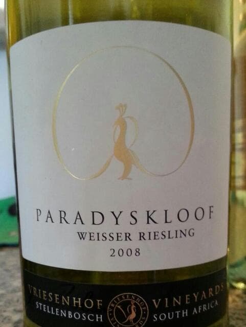 Paradyskloof Weisser Riesling