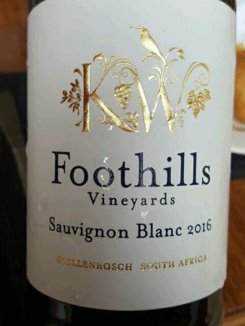 Foothills Vineyards Sauvignon Blanc