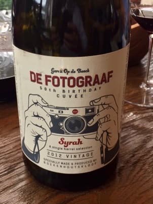 De Fotograaf 50th Birthday Cuvée Syrah