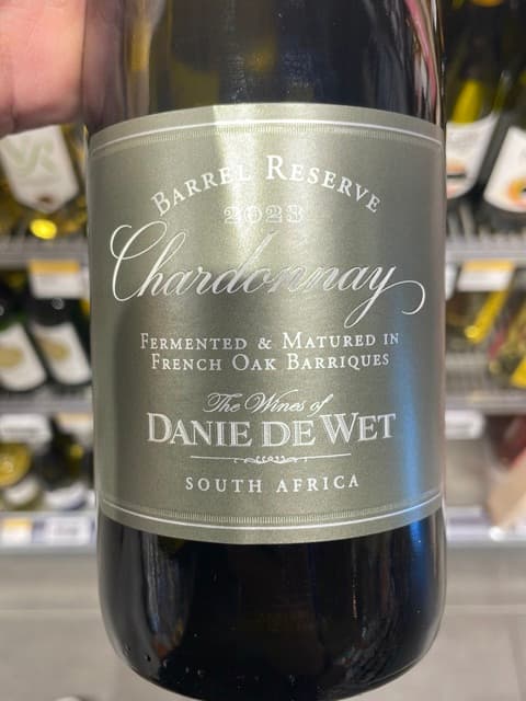 Danie de Wet Barrel Reserve Chardonnay