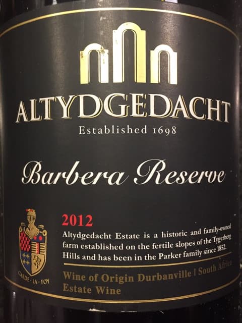 Barbera Reserve