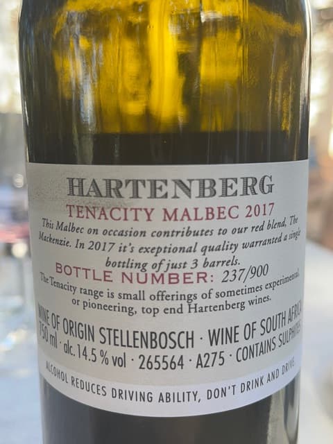 Tenacity Malbec