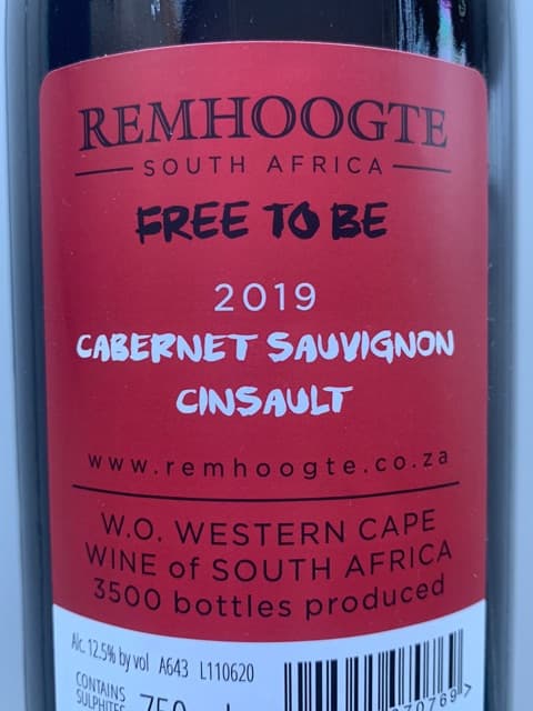 Free To Be Cabernet Sauvignon - Cinsault