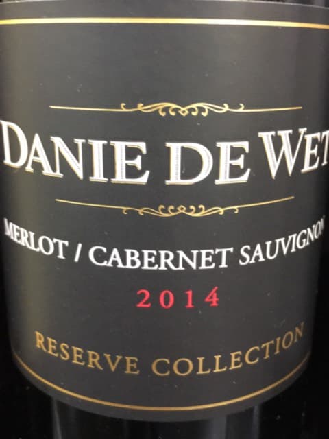 Danie de Wet Reserve Collection Merlot - Cabernet Sauvignon