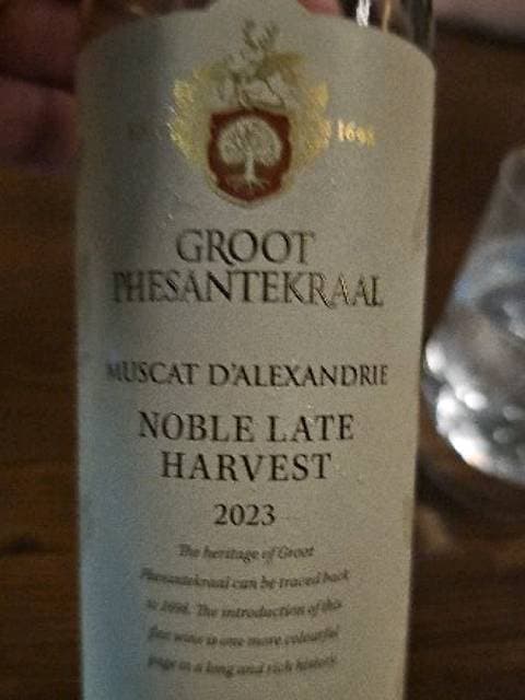Muscat d'Alexandrie Noble Late Harvest