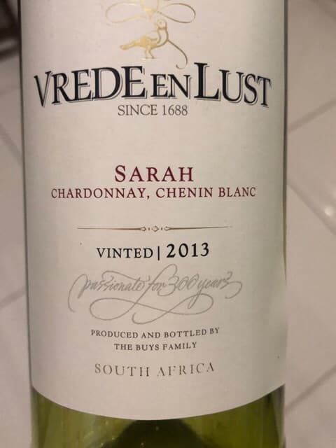 Sarah Chardonnay - Chenin Blanc