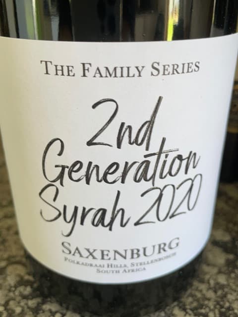 The Family Series 2nd Generation Syrah