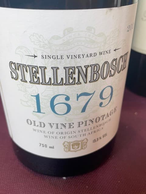 Stellenbosch 1679 Old Vine Pinotage