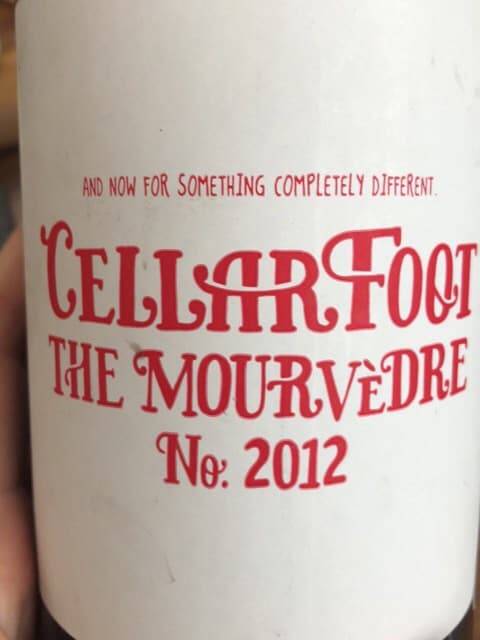 Cellar Foot the Mourvedre