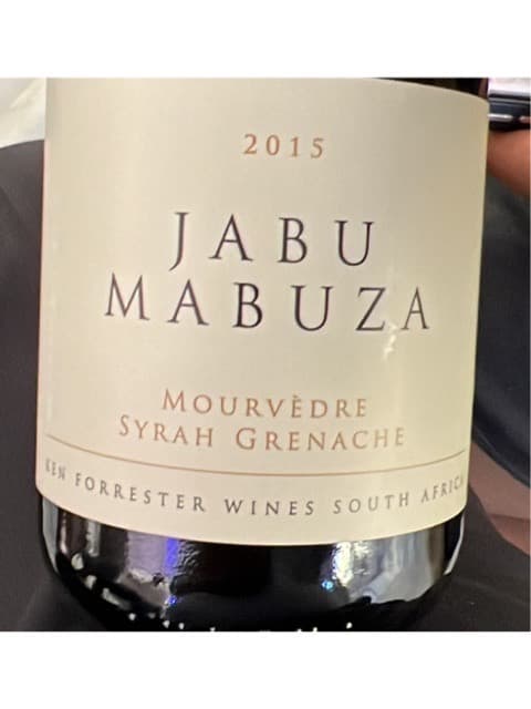 Jabu Mabuza Grenache - Syrah