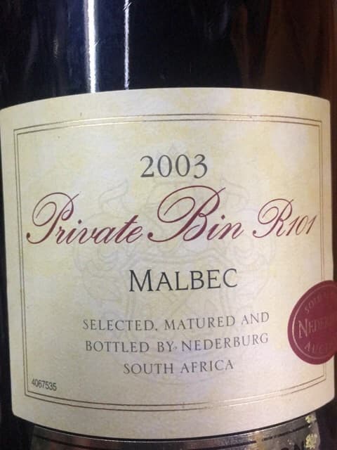 Private Bin R101 Malbec
