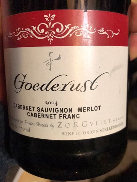 Goederust Cabernet Sauvignon - Merlot - Cabernet Franc