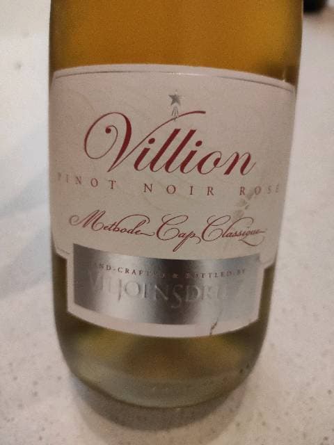 Villion Méthode Cap Classique Pinot Noir Rosé