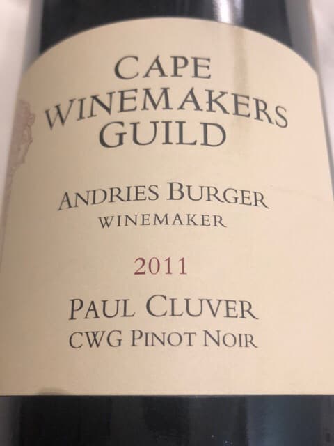 Cape Winemakers Guild CWG Pinot Noir