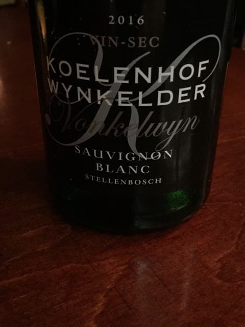 Vonkelwyn Sauvignon Blanc Vin-Sec
