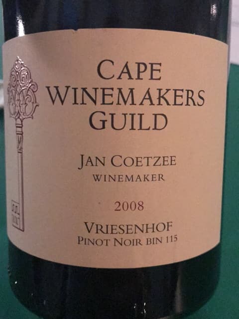Cape Winemakers Guild Bin 115 Pinot Noir