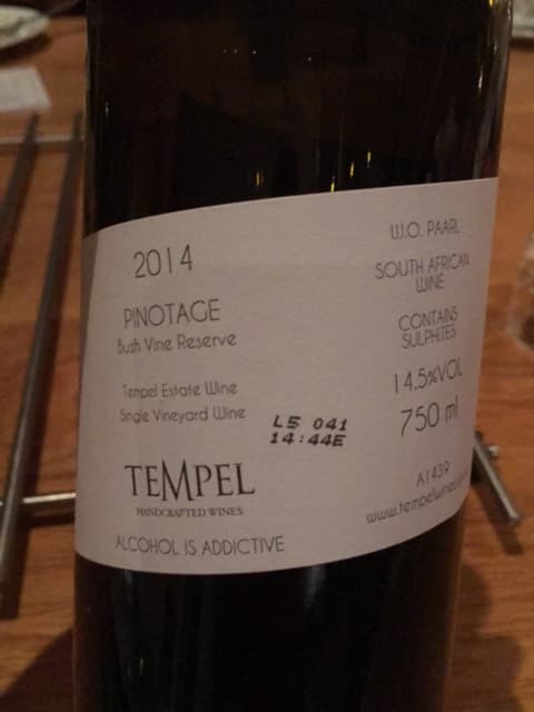 Bush Vine Reserve Pinotage