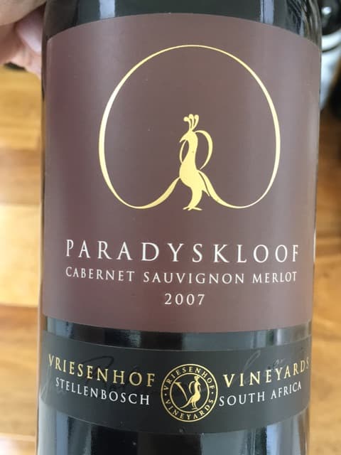 Paradyskloof Cabernet Sauvignon - Merlot