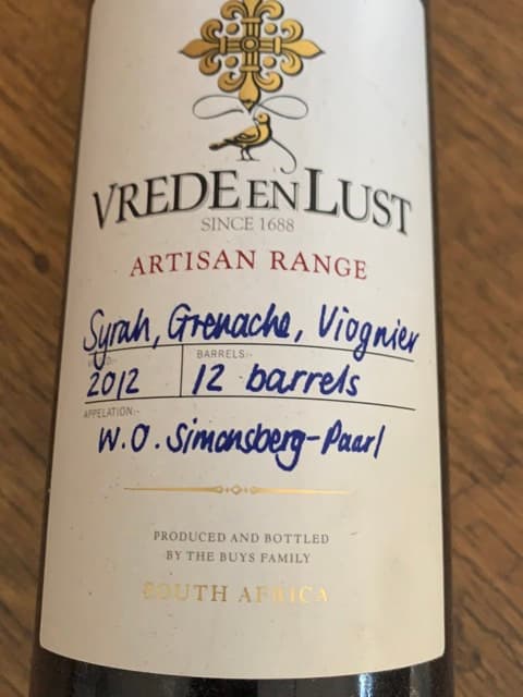 Artisan Range Syrah - Grenache - Viognier