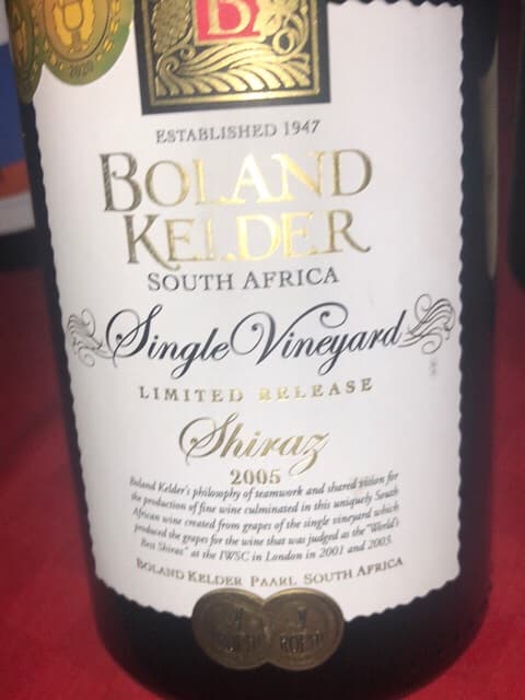 Single Vineyard Limited Release Shiraz