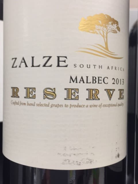 Zalze Reserve Malbec
