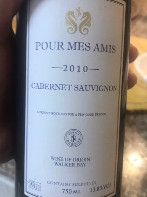 Pour Mes Amis Cabernet Sauvignon