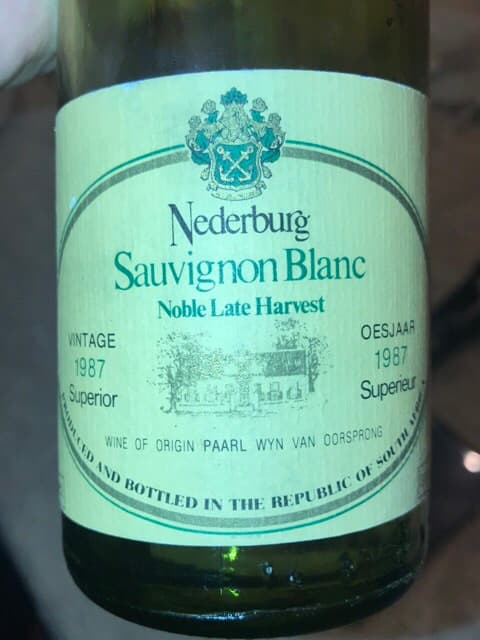 Sauvignon Blanc Noble Late Harvest