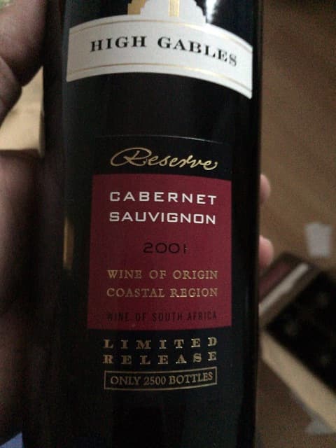 High Gables Reserve Cabernet Sauvignon Limited Release
