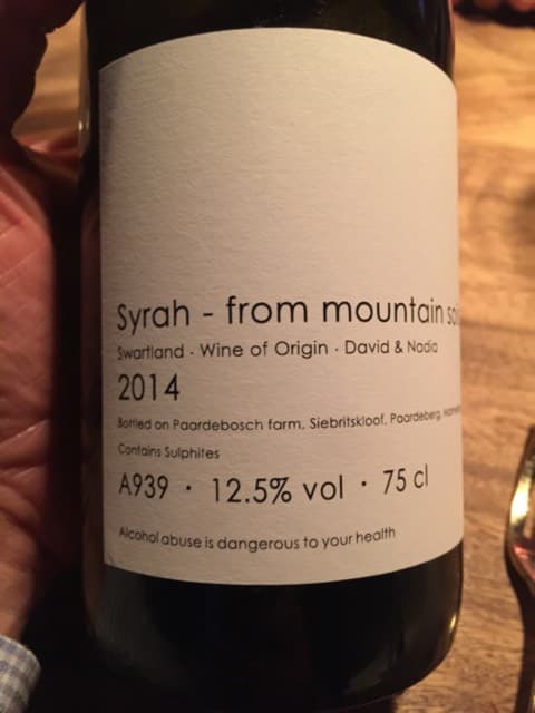Syrah From Mountain Soils