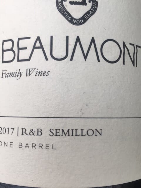 R&B Semillon One Barrel